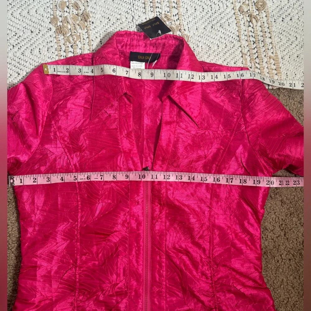 Bala Bala Hot Pink Top Blouse & Matching Jacket Set